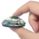 Villefranche-sur-Mer France Old Harbor 3D Fridge Magnet Crystal Glass