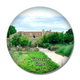 Villeveyrac France Abbaye de Valmagne 3D Fridge Magnet Crystal Glass