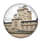 Vincennes France Chateau 3D Fridge Magnet Crystal Glass