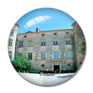 Vogue France Chateau 3D Fridge Magnet Crystal Glass