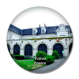 Voiron France Chartreuse 3D Fridge Magnet Crystal Glass