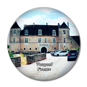 Vougeot France Chateau du Clos 3D Fridge Magnet Crystal Glass