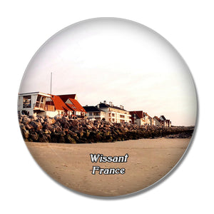 Wissant France Beach 3D Fridge Magnet Crystal Glass