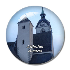 Althofen Church Austria 3D Fridge Magnet Crystal Glass