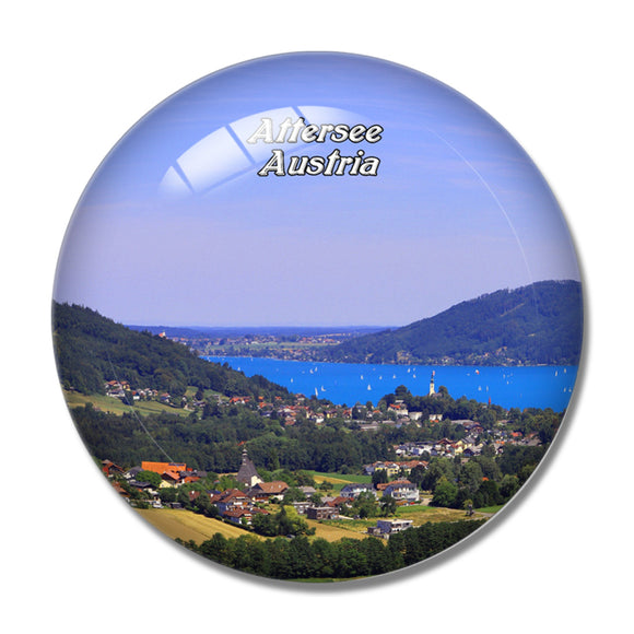 Attersee Lake Austria 3D Fridge Magnet Crystal Glass