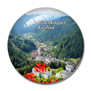 Bad Eisenkappel Austria 3D Fridge Magnet Crystal Glass