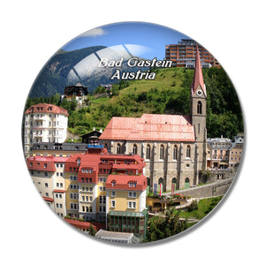 Bad Gastein Austria 3D Fridge Magnet Crystal Glass