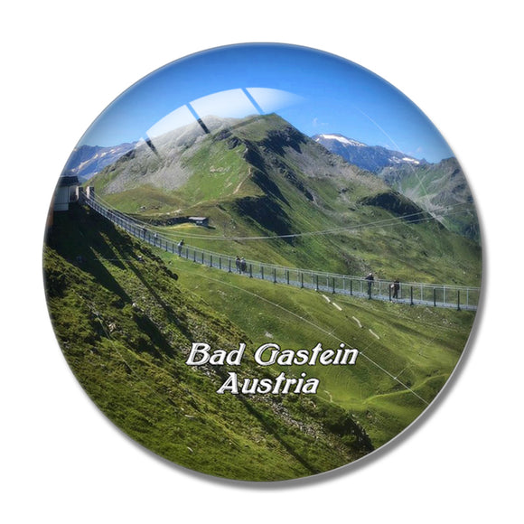 Bad Gastein Stubnerkogel Bridge Austria 3D Fridge Magnet Crystal Glass