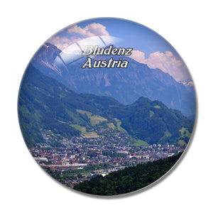 Bludenz Austria 3D Fridge Magnet Crystal Glass