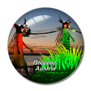 Bregenz Festival Austria 3D Fridge Magnet Crystal Glass