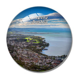 Bregenz Lake Skyline Austria 3D Fridge Magnet Crystal Glass