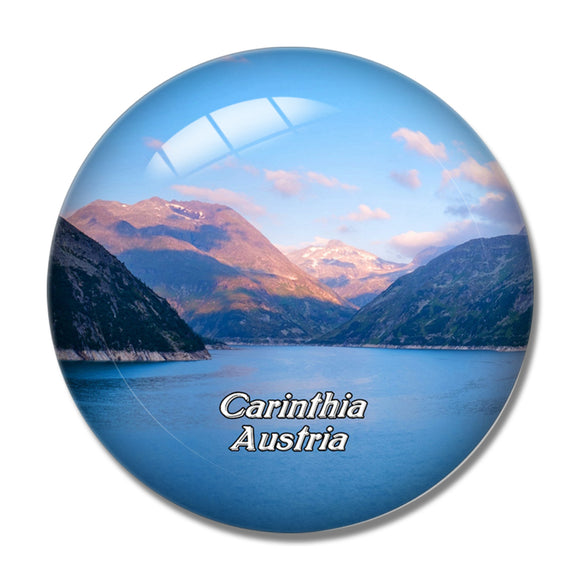 Carinthia Glacial Lake Austria 3D Fridge Magnet Crystal Glass