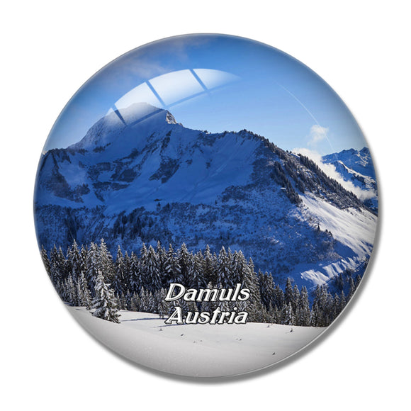 Damuls Austria 3D Fridge Magnet Crystal Glass