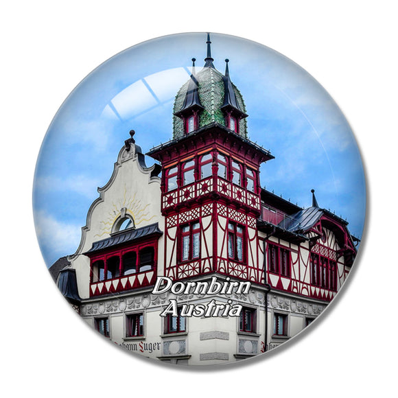 Dornbirn Austria Austria 3D Fridge Magnet Crystal Glass