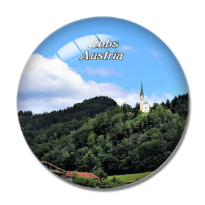 Ebbs Tyrol Austria 3D Fridge Magnet Crystal Glass