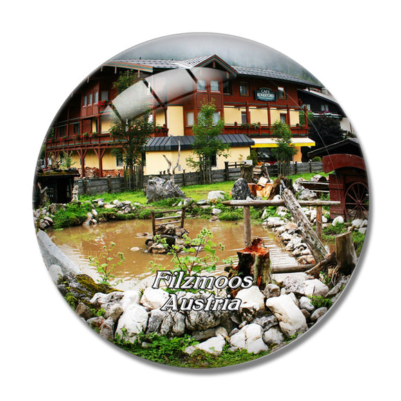 Filzmoos Austria 3D Fridge Magnet Crystal Glass