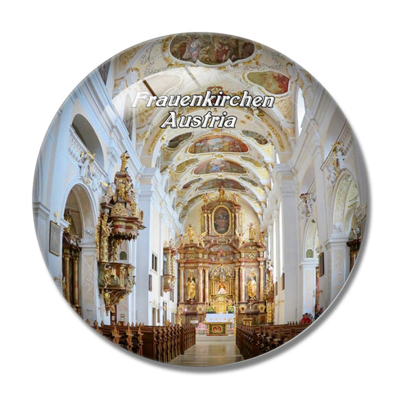 Frauenkirchen Church Austria 3D Fridge Magnet Crystal Glass