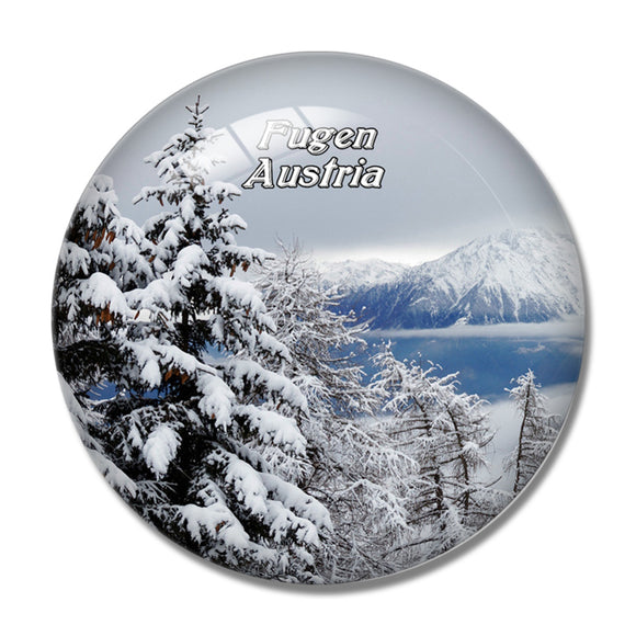 Fugen Tyrol Austria 3D Fridge Magnet Crystal Glass