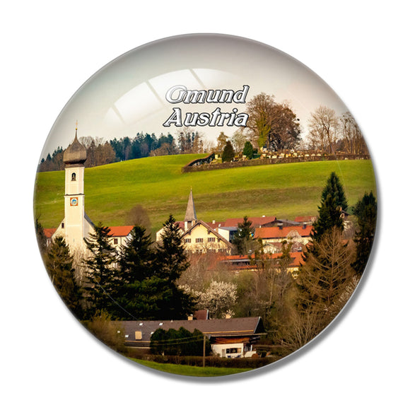 Gmund Tegernsee Austria 3D Fridge Magnet Crystal Glass