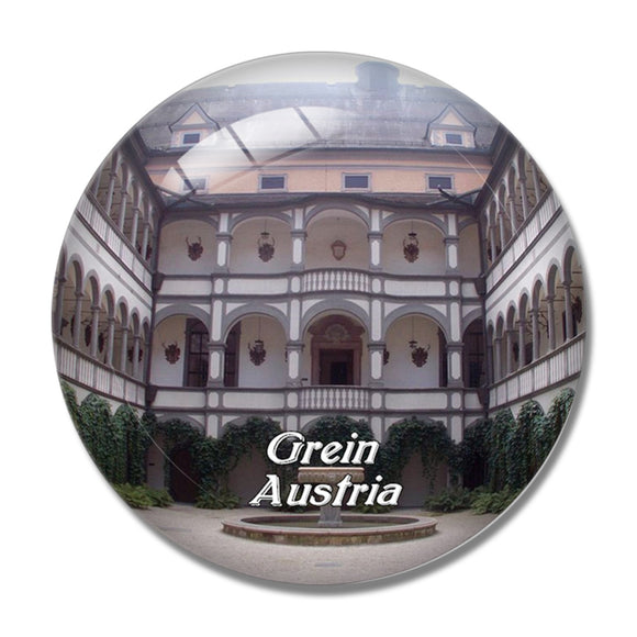 Grein Greinburg Castle Austria 3D Fridge Magnet Crystal Glass