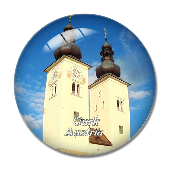 Gurk Church Austria 3D Fridge Magnet Crystal Glass