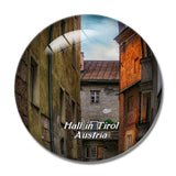 Hall in Tirol Tyrol Austria 3D Fridge Magnet Crystal Glass