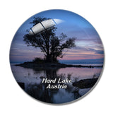 Hard Lake Vorarlberg Austria 3D Fridge Magnet Crystal Glass