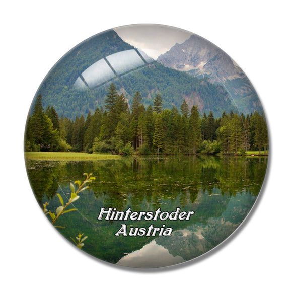 Hinterstoder Austria 3D Fridge Magnet Crystal Glass