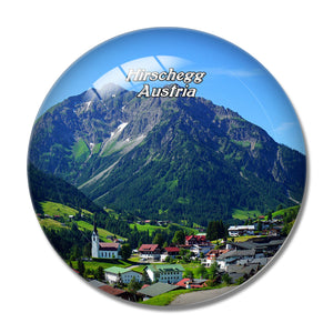 Hirschegg Austria 3D Fridge Magnet Crystal Glass