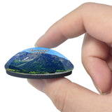 Hirschegg Austria 3D Fridge Magnet Crystal Glass