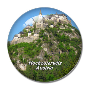 Hochosterwitz Castle Carinthia Austria 3D Fridge Magnet Crystal Glass