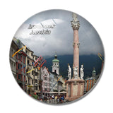 Innsbruck Historic Center Austria 3D Fridge Magnet Crystal Glass