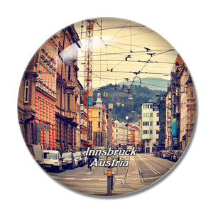 Innsbruck Street Austria 3D Fridge Magnet Crystal Glass