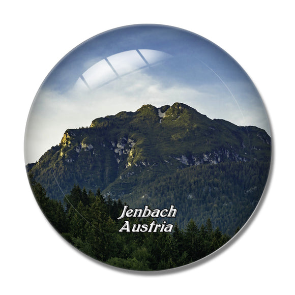 Jenbach Austria 3D Fridge Magnet Crystal Glass