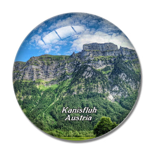 Kanisfluh Vorarlberg Austria 3D Fridge Magnet Crystal Glass