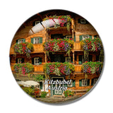 Kitzbuhel House Austria 3D Fridge Magnet Crystal Glass