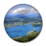 Klagenfurt Glacial Lake Worthersee Austria 3D Fridge Magnet Crystal Glass