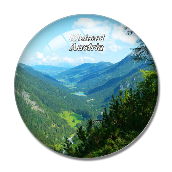 Kleinarl Austria 3D Fridge Magnet Crystal Glass