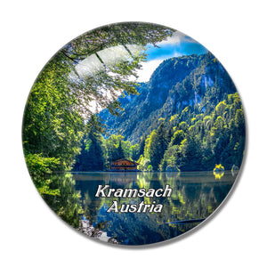 Kramsach Lake Austria 3D Fridge Magnet Crystal Glass