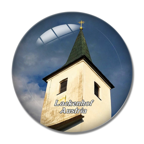 Lackenhof Church Austria 3D Fridge Magnet Crystal Glass