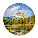 Lake Antorno Austria 3D Fridge Magnet Crystal Glass