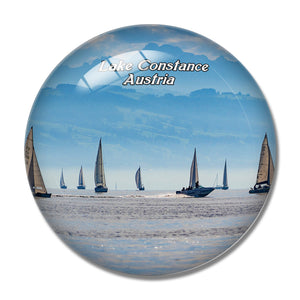 Lake Constance Austria 3D Fridge Magnet Crystal Glass