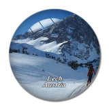 Lech Ski Austria 3D Fridge Magnet Crystal Glass