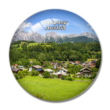 Leogang Bergdorf Austria 3D Fridge Magnet Crystal Glass