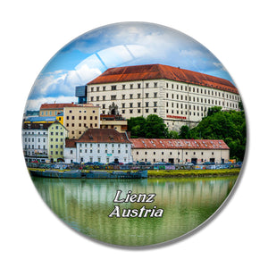 Linz Danube Austria 3D Fridge Magnet Crystal Glass