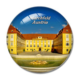 Marchfeld Castle Austria 3D Fridge Magnet Crystal Glass