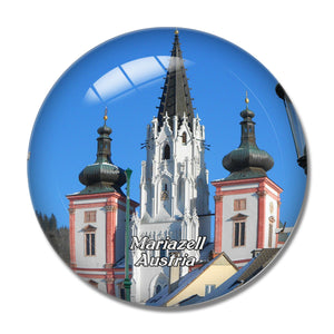 Mariazell Cathedral Austria 3D Fridge Magnet Crystal Glass