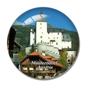 Mauterndorf Castle Austria 3D Fridge Magnet Crystal Glass