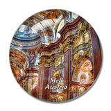 Melk Baroque Church Austria 3D Fridge Magnet Crystal Glass