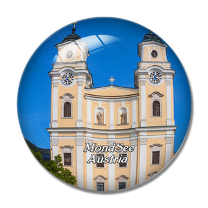 MondSee Cathedral Austria 3D Fridge Magnet Crystal Glass